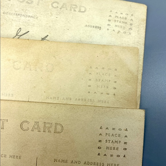 Antique Real Photograph Postcards Set of 3 Fashionable Lady Portraits - Picture 16 of 16